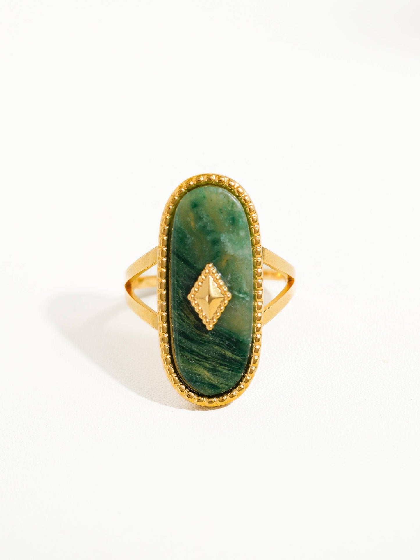 DAKOTA ADJUSTABLE NATURAL STONE RING