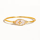 AILEEN GOLD VINTAGE STAR SHELL BANGLE