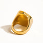 CALI 18k GOLD SHELL RING