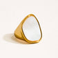 CALI 18k GOLD SHELL RING