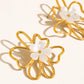 ROSELINE GOLD PETAL EARRINGS