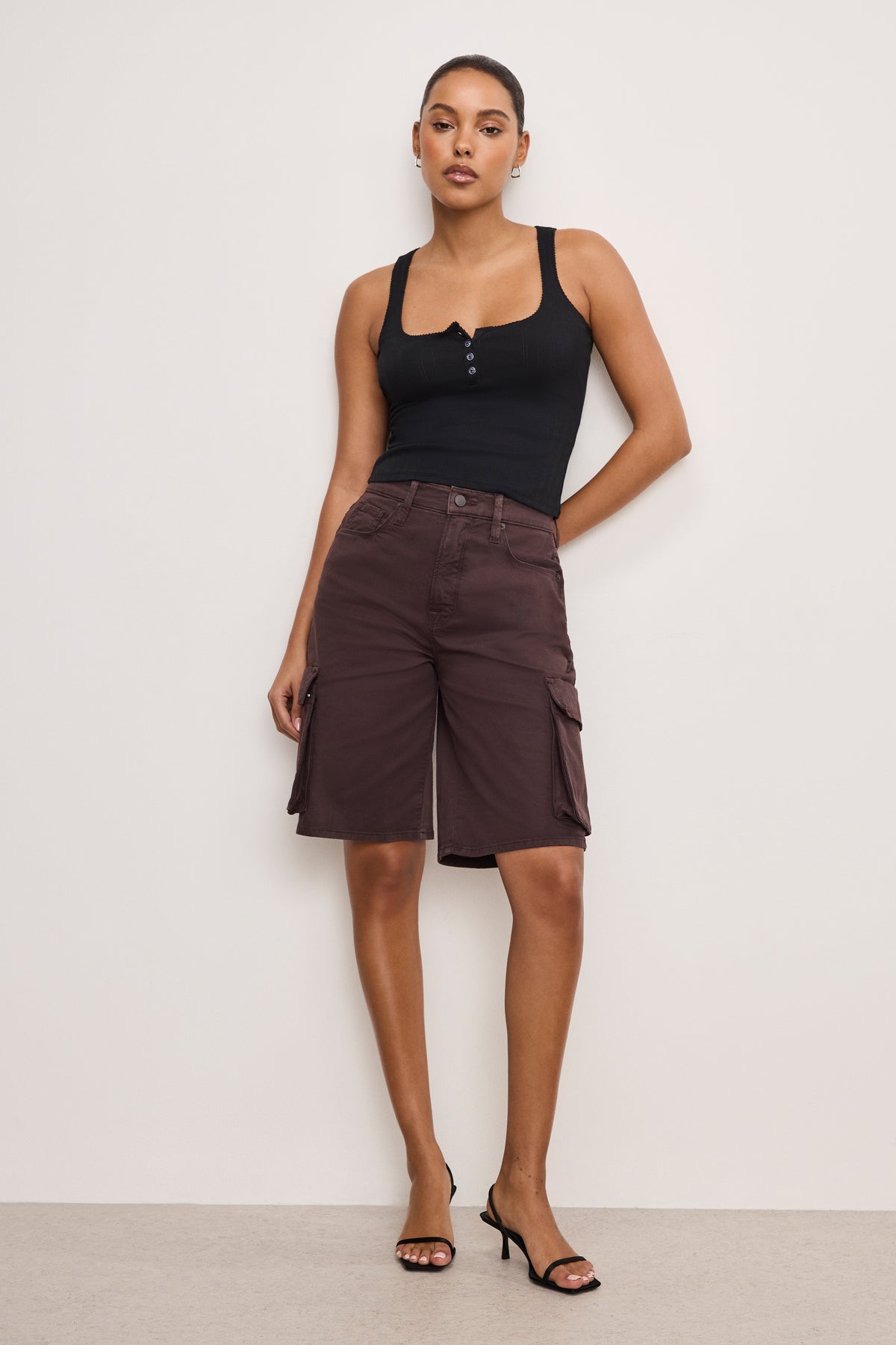 POINTELLE HENLEY TANK TOP