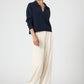 VHARI COLLAR LONG SLEEVE SWEATER