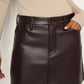 VEGAN LEATHER SKIRT