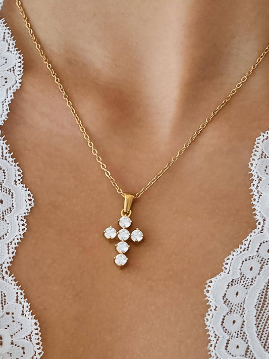 RAIMONA CROSS NECKLACE