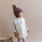 CREAM KIDS FUR PONCHO