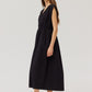 OBSIDIAN SEERSUCKER DRESS
