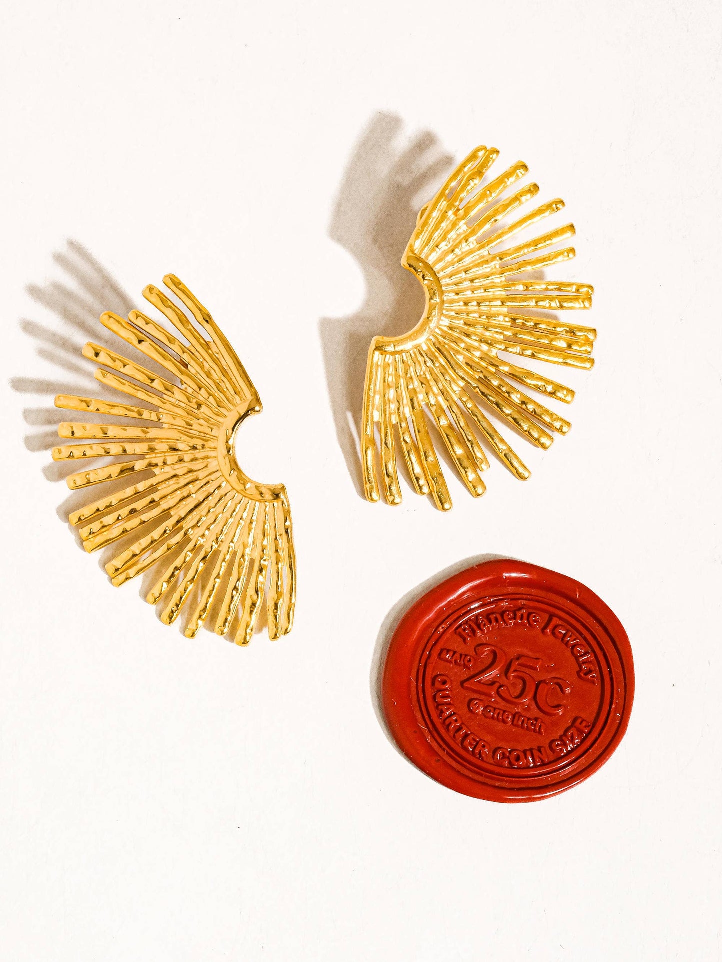 BOISE 18K GOLD STARBURST EARRINGS