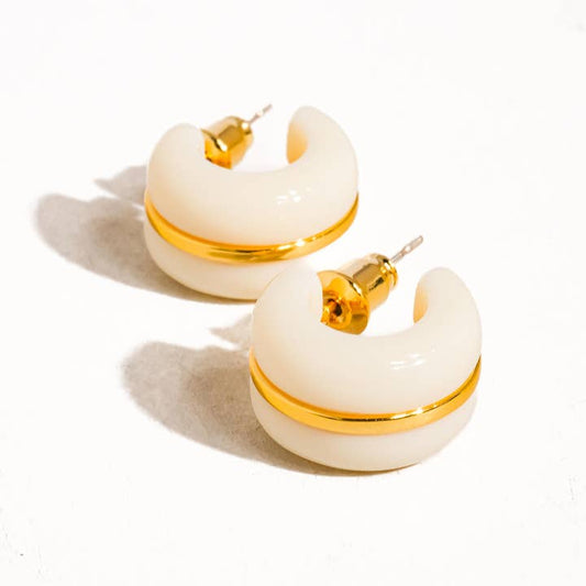ARLO 18K GOLD HOOPS