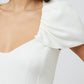 WHISPER GATHERED SLEEVE DRESS