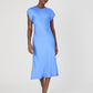 ENNIS SATIN COLUMN MIDI DRESS