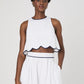 ALEXIS COTTON SCALLOP TOP