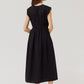 OBSIDIAN SEERSUCKER DRESS