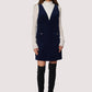 TWILIGHT ALLURE V-NECK MINI DRESS