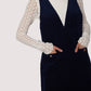 TWILIGHT ALLURE V-NECK MINI DRESS