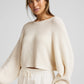 READY FOR BARRE CROPPED SWEATER
