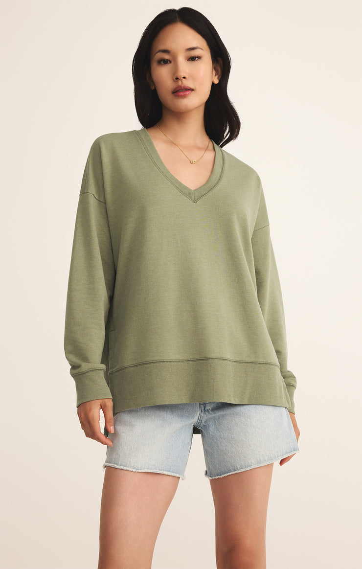 SERENA TERRY V-NECK