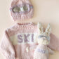 KIDS SKI SWEATER BABY PINK