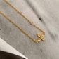 CLYRA GOLD FLOWER PENDANT NECKLACE