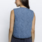 DENIM BOW-TIE VEST
