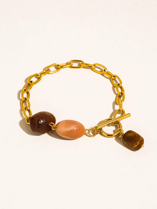 KENLIE AGATE CHARM BRACELET