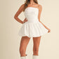 TUBE BUBBLE HEM MINI DRESS