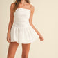 TUBE BUBBLE HEM MINI DRESS