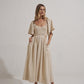 GLAZE MIDI DRESS